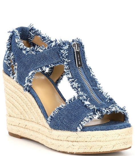 dillard's michael kors sandals|michael kors espadrille wedge sandals.